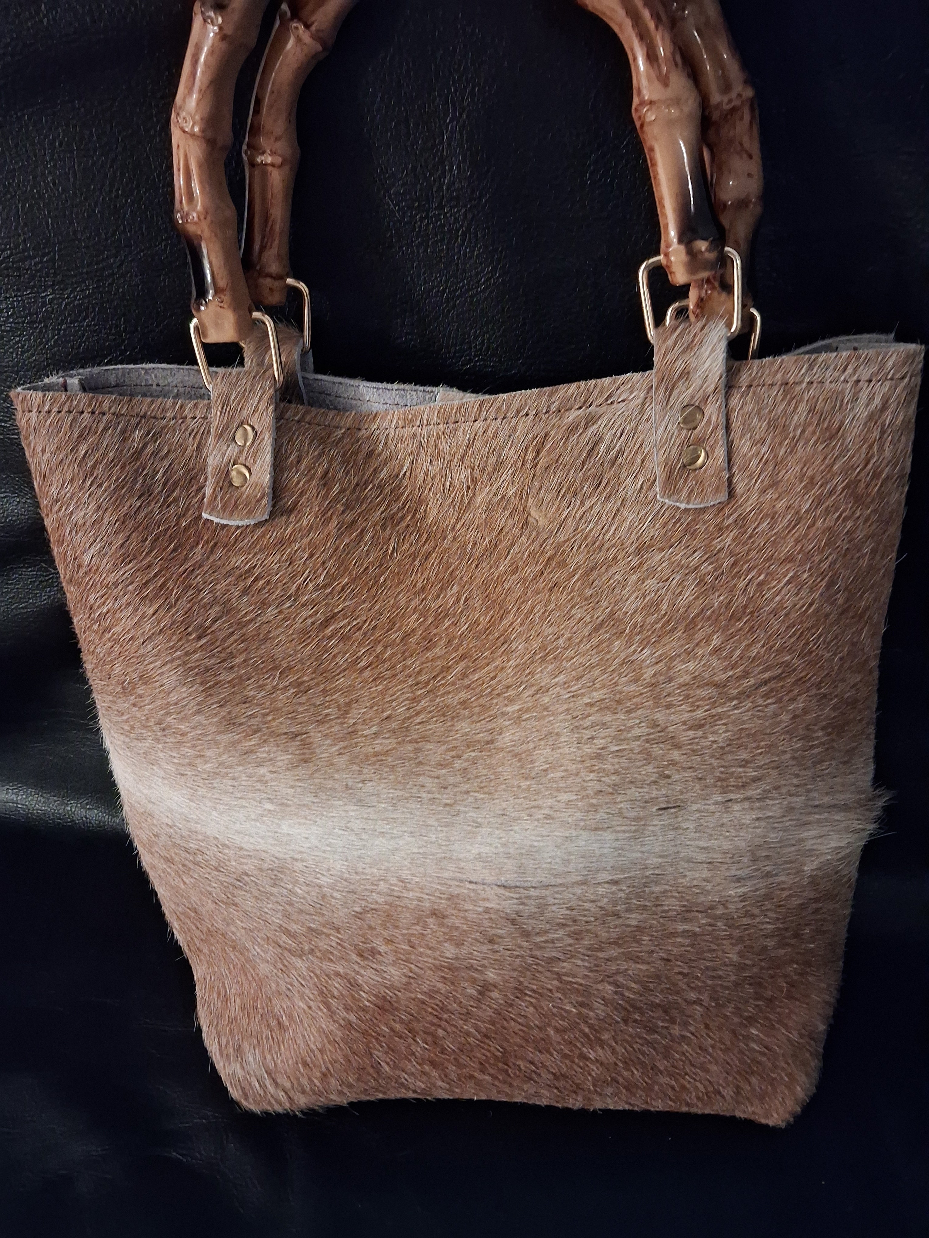 Light Brown Hair-on Purse