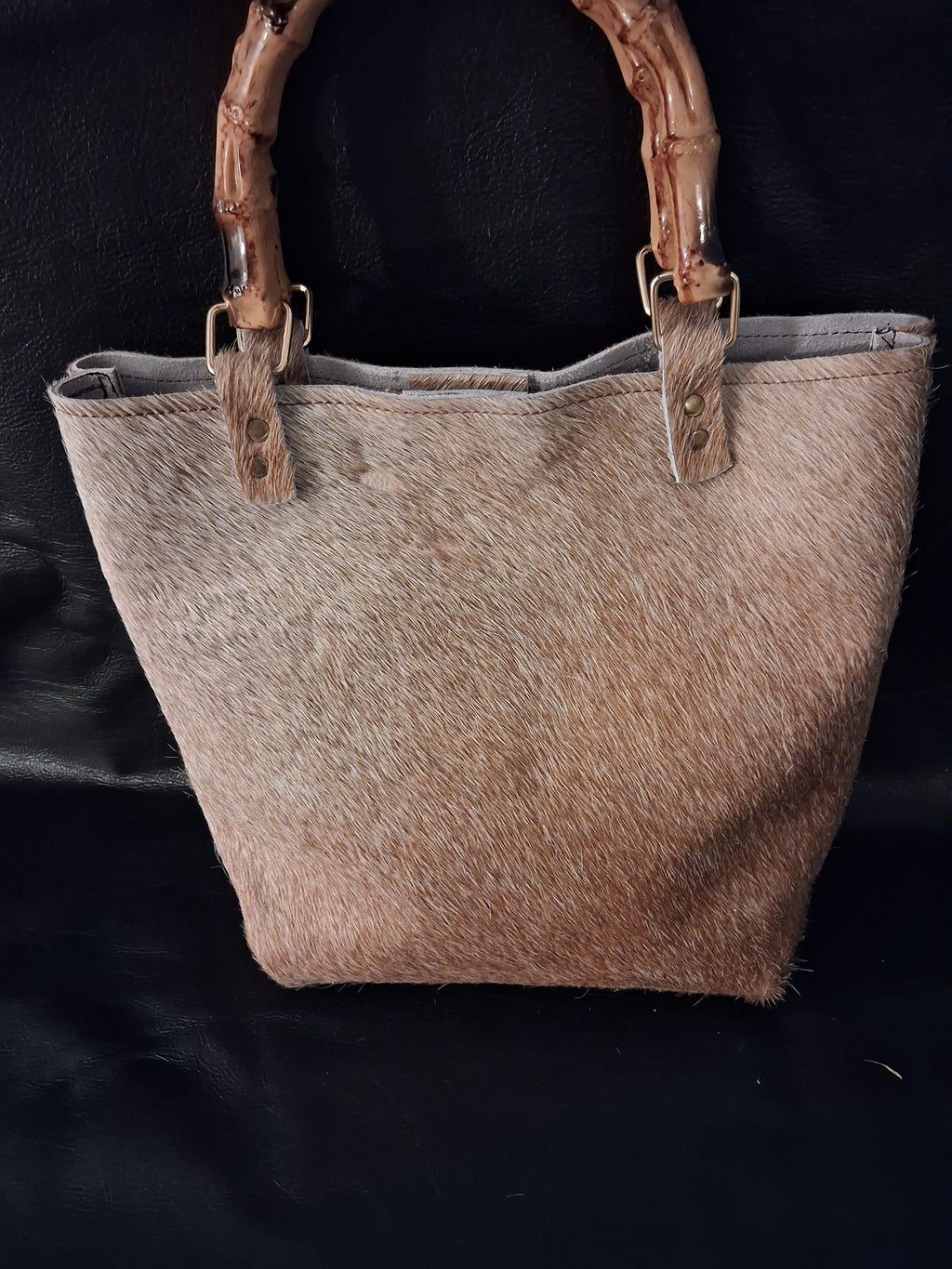 Light Brown Hair-on Purse
