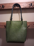 Green Ostrich Print Purse
