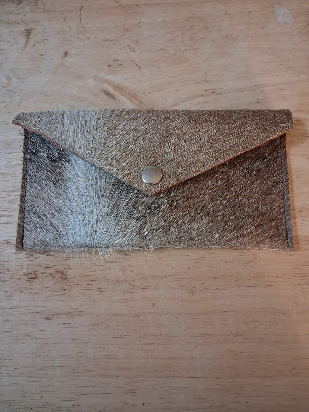Light Brown Hair-on Envelope Wallet