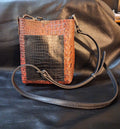 Pink and Black Mini Crossbody Purse