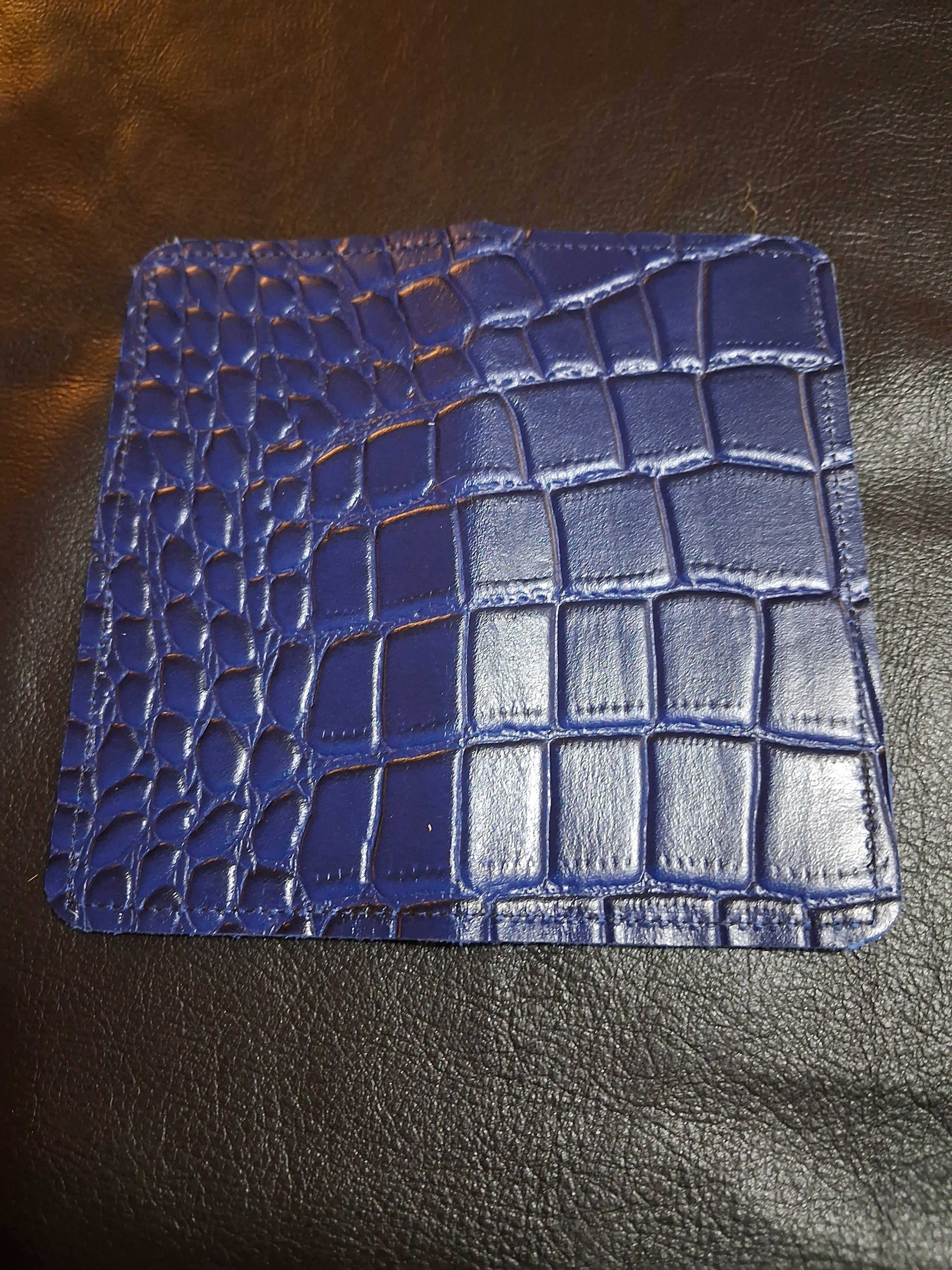 Blue Checkbook Cover
