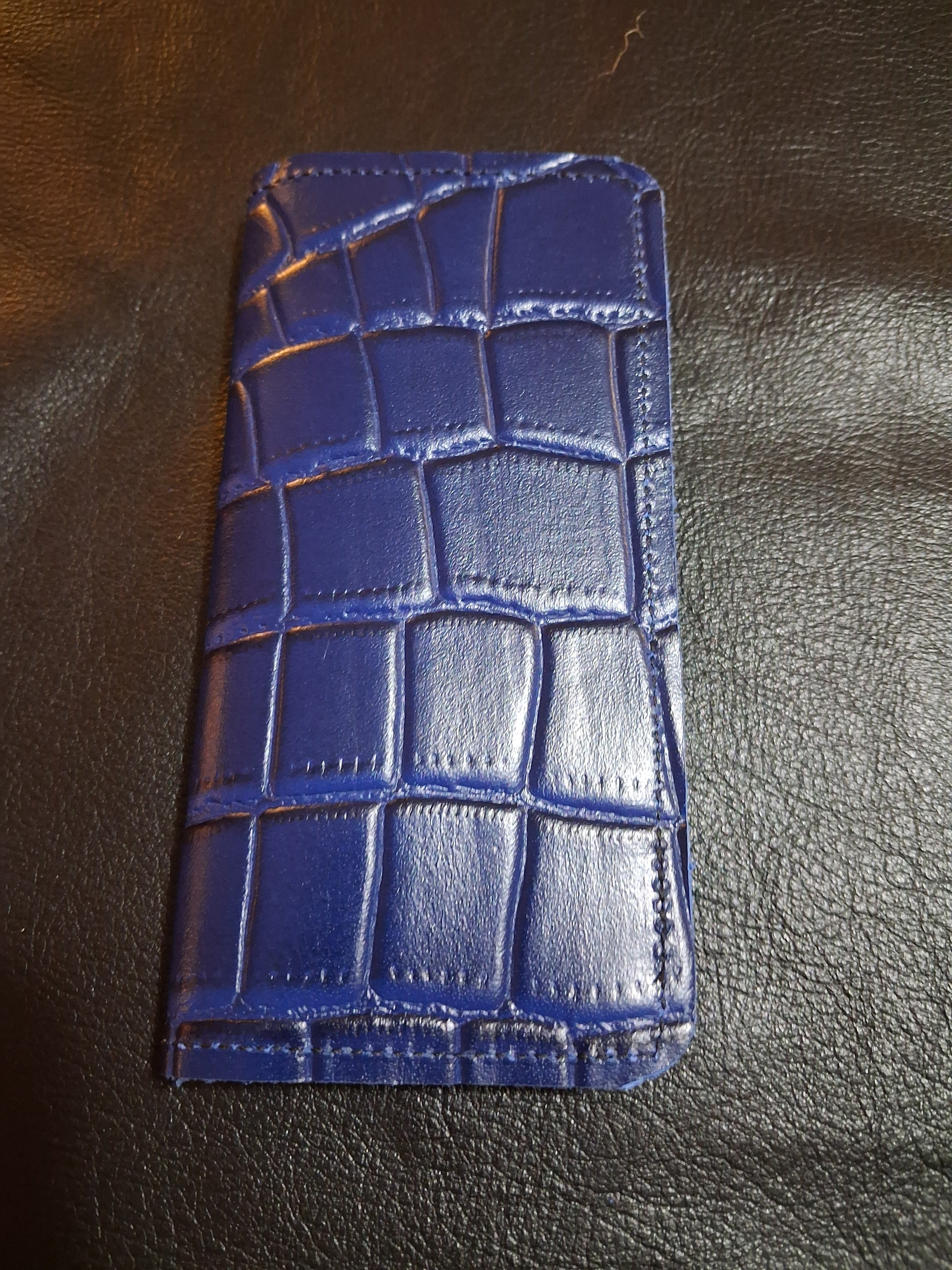 Blue Checkbook Cover