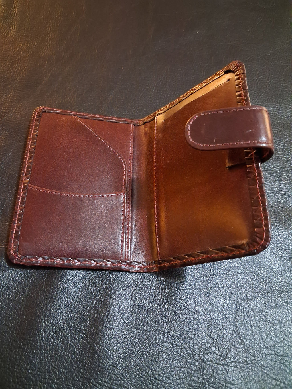 Women's Wallet - Dark Brown Weave