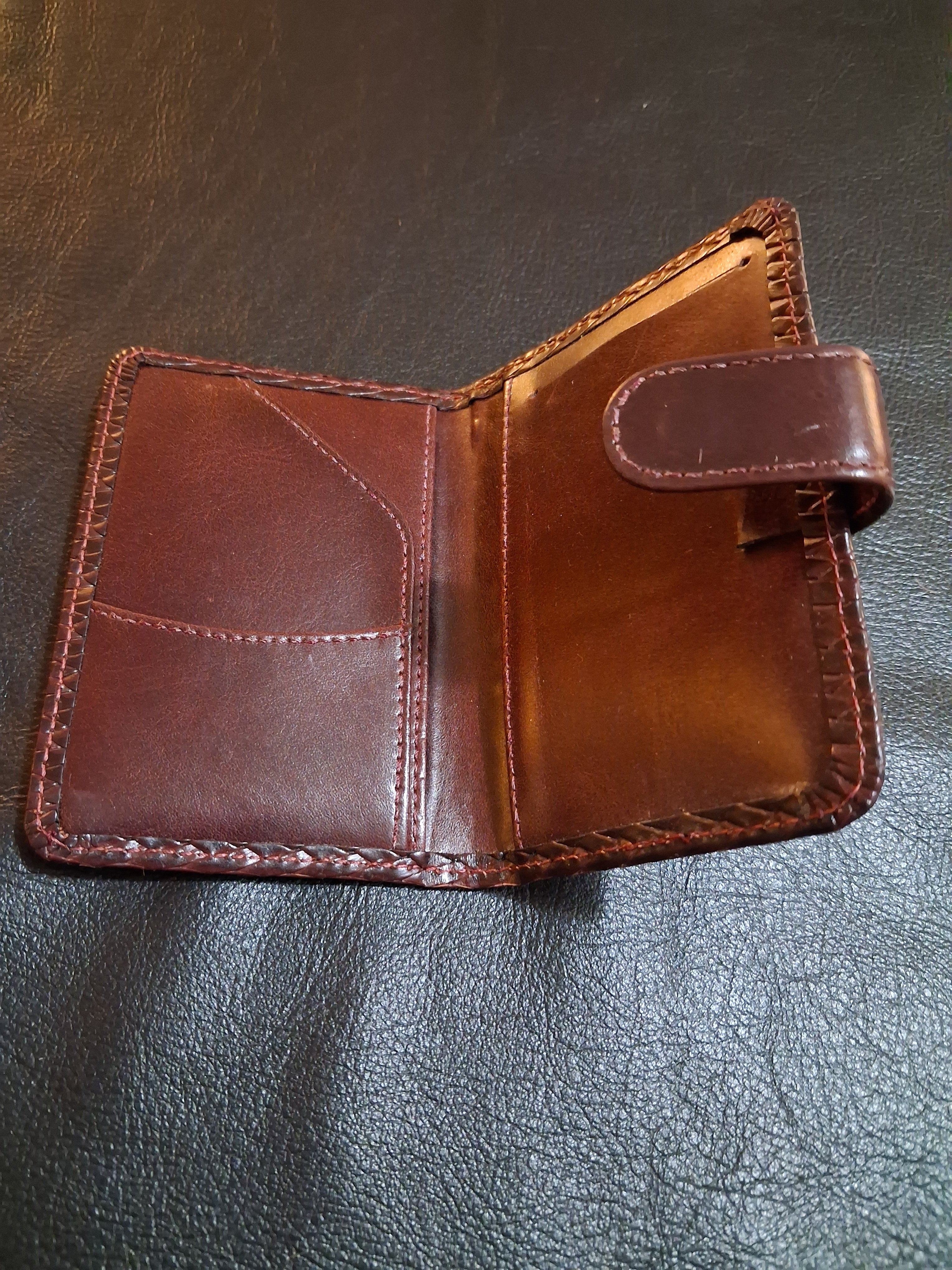 Women's Wallet - Dark Brown Weave