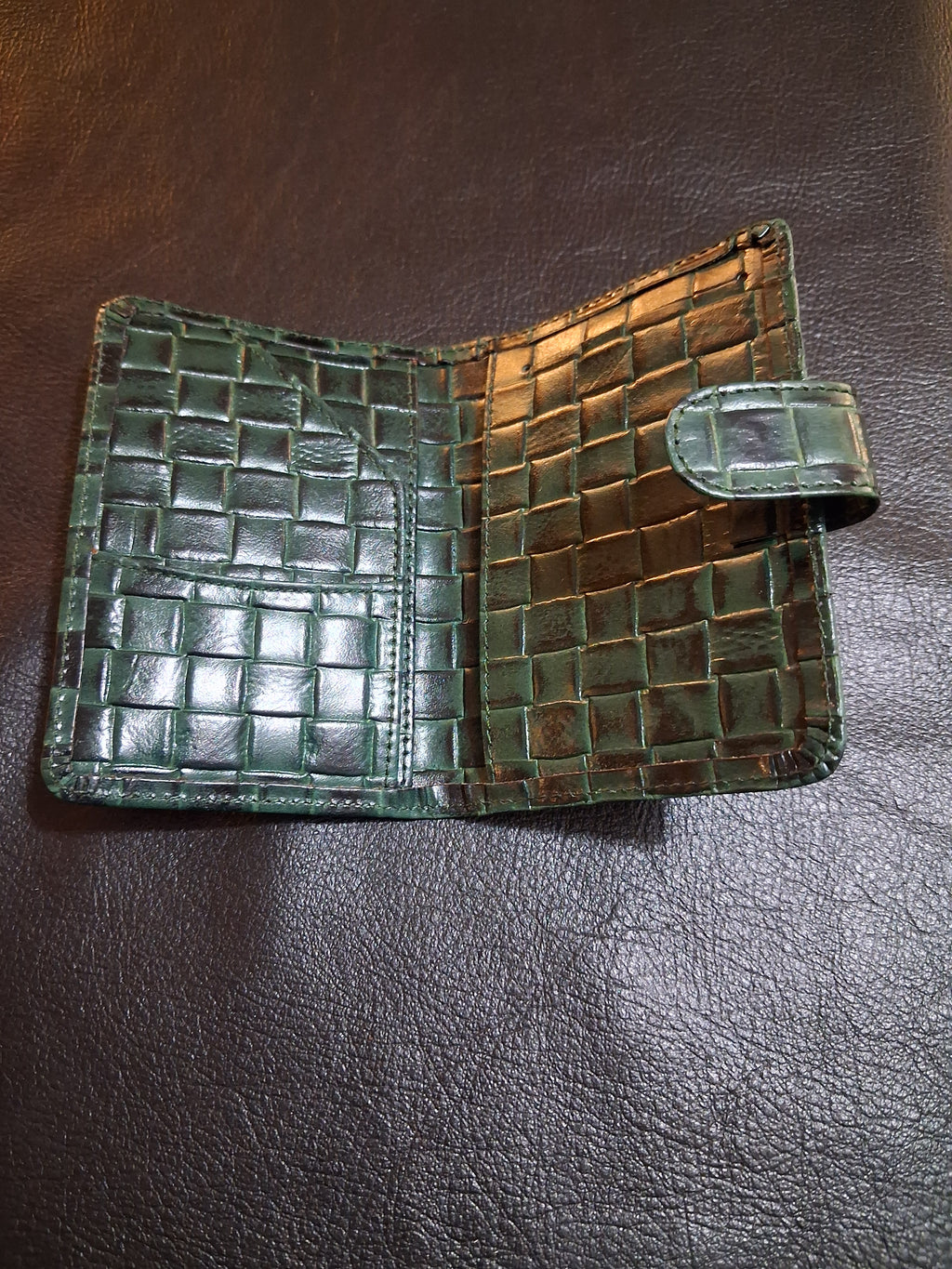 Women's Wallet - Green Weave