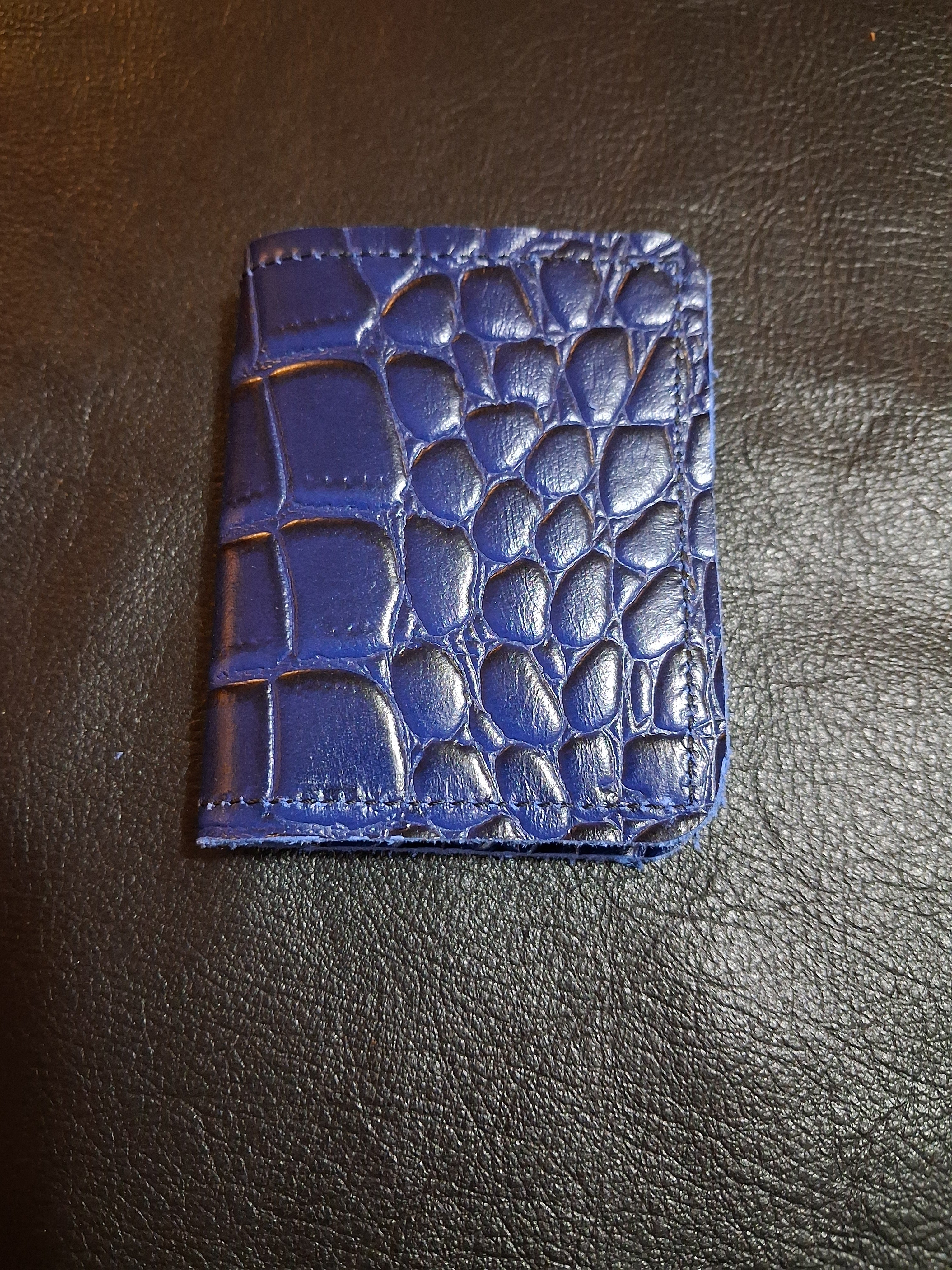 Blue Single-fold Wallet