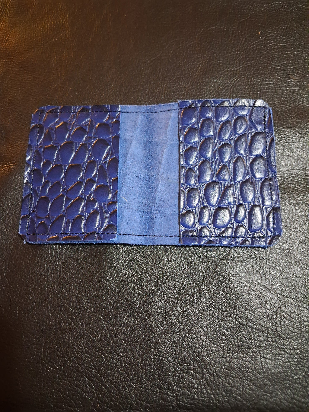 Blue Single-fold Wallet