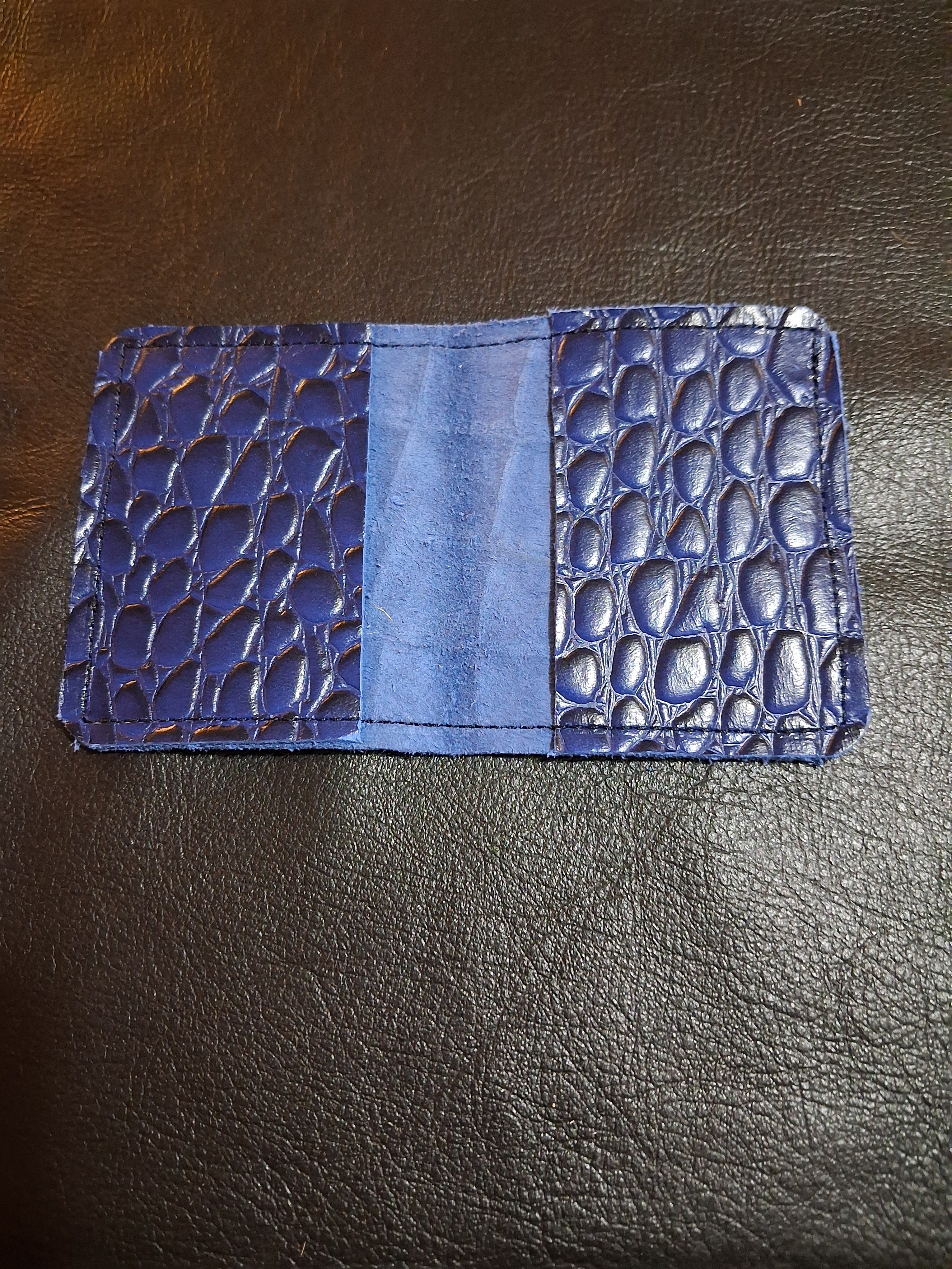 Blue Single-fold Wallet