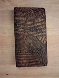 Men's Wallet - Dark Brown Alligator Print