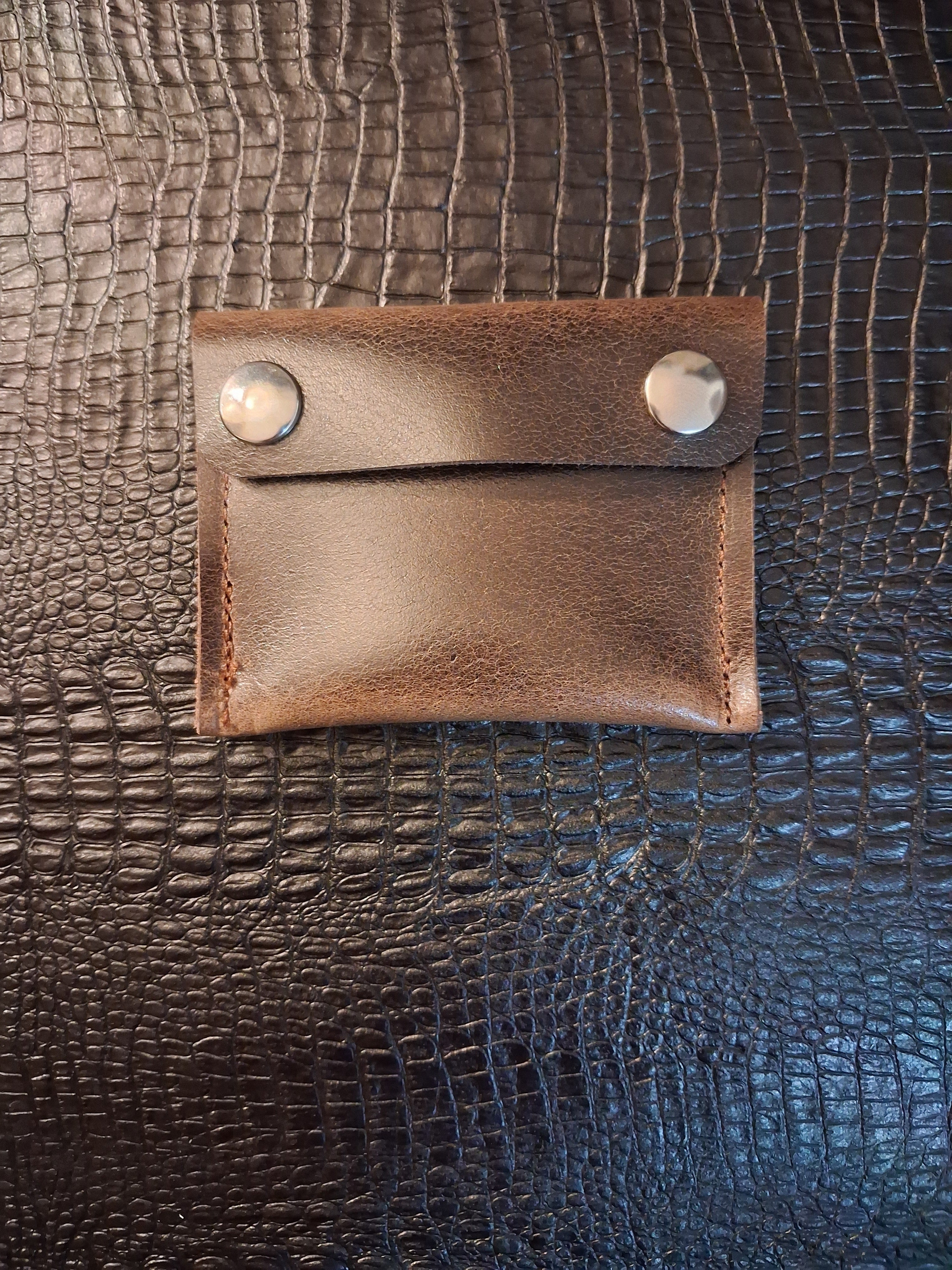 Dark Brown Coin Pouch