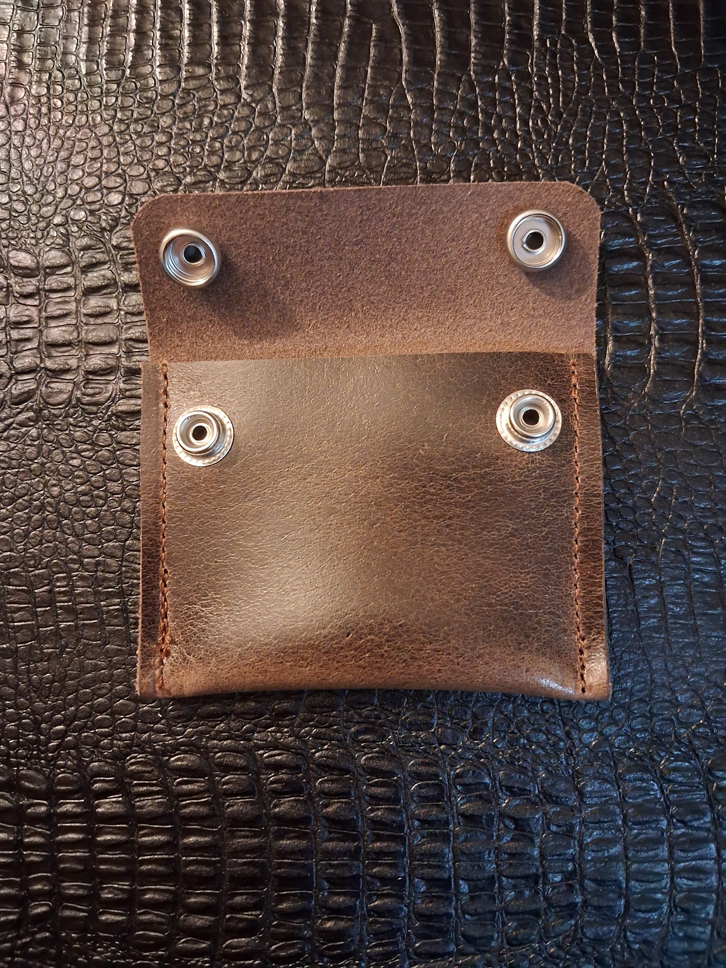 Dark Brown Coin Pouch