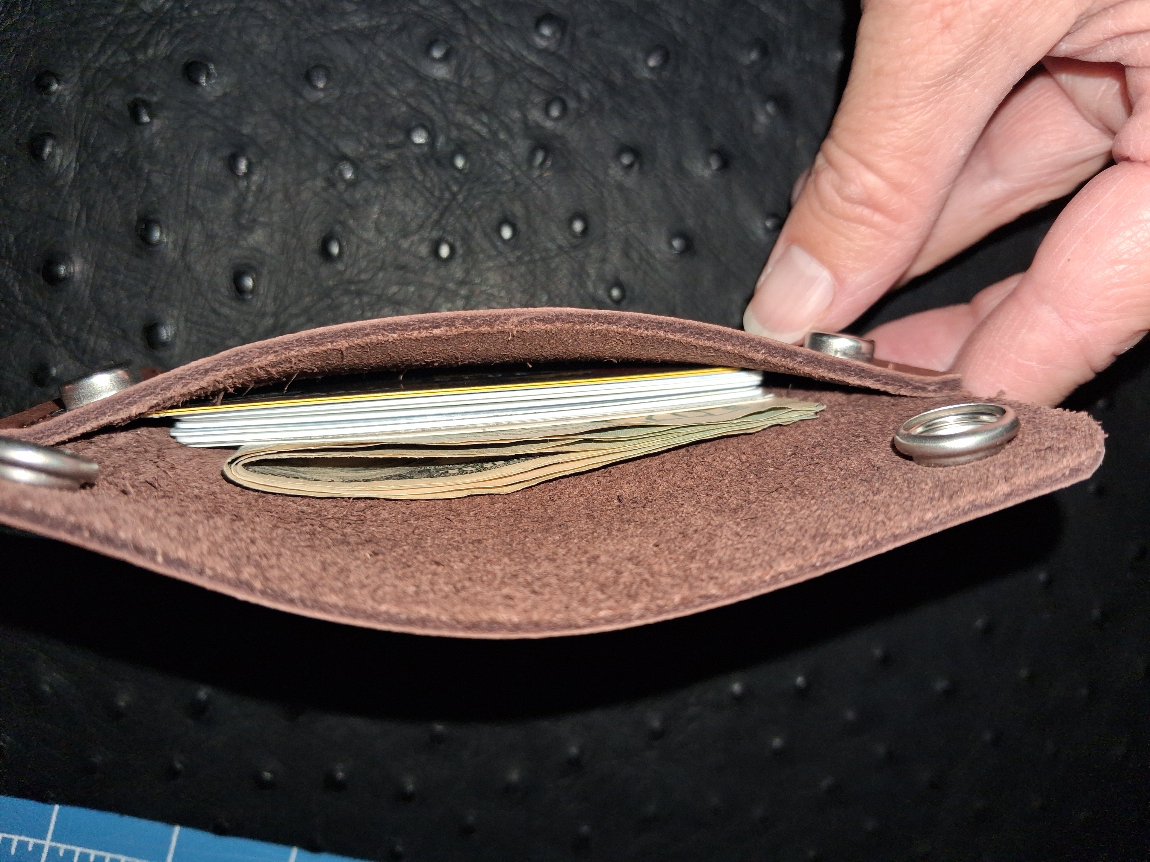 Chestnut Colored Minimalist Wallet