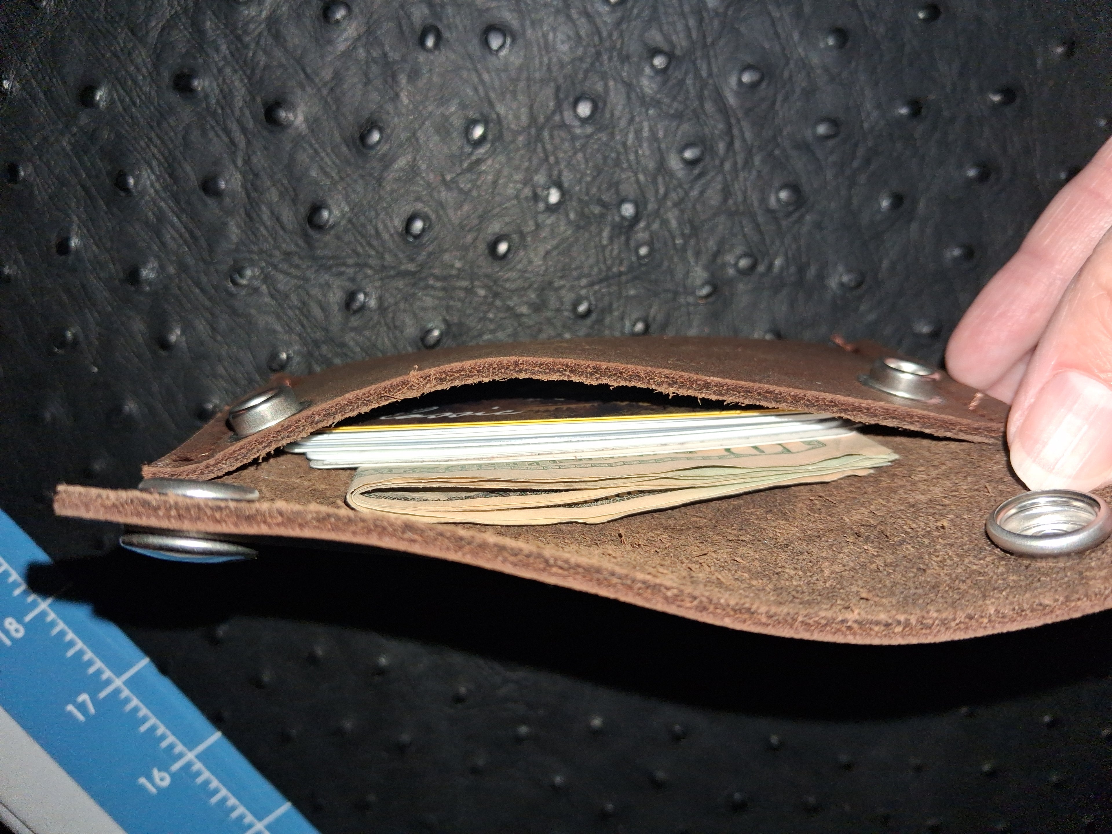 Chocolate Colored Minimalist Wallet