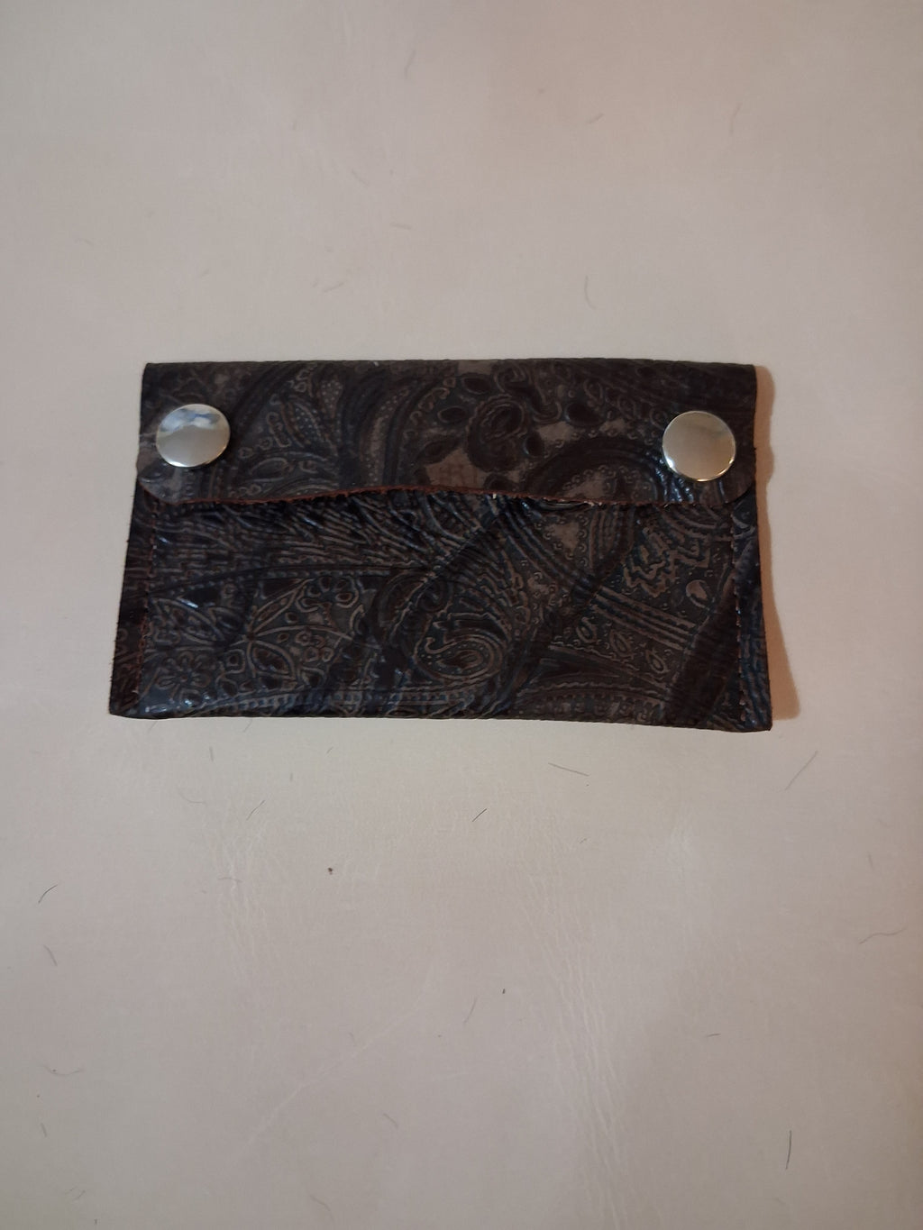 Brown Paisley Extra Large Coin Purse