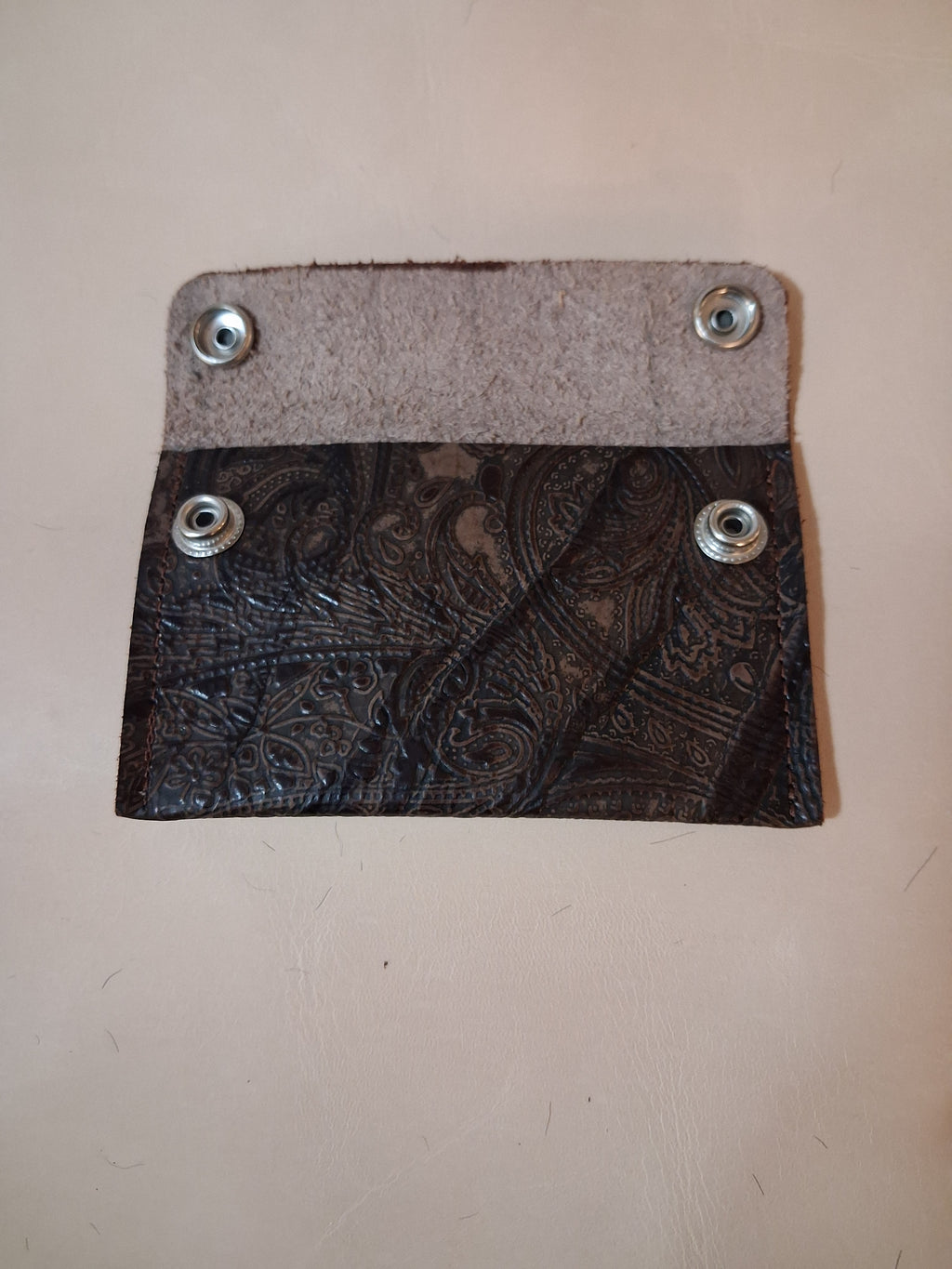 Brown Paisley Extra Large Coin Purse
