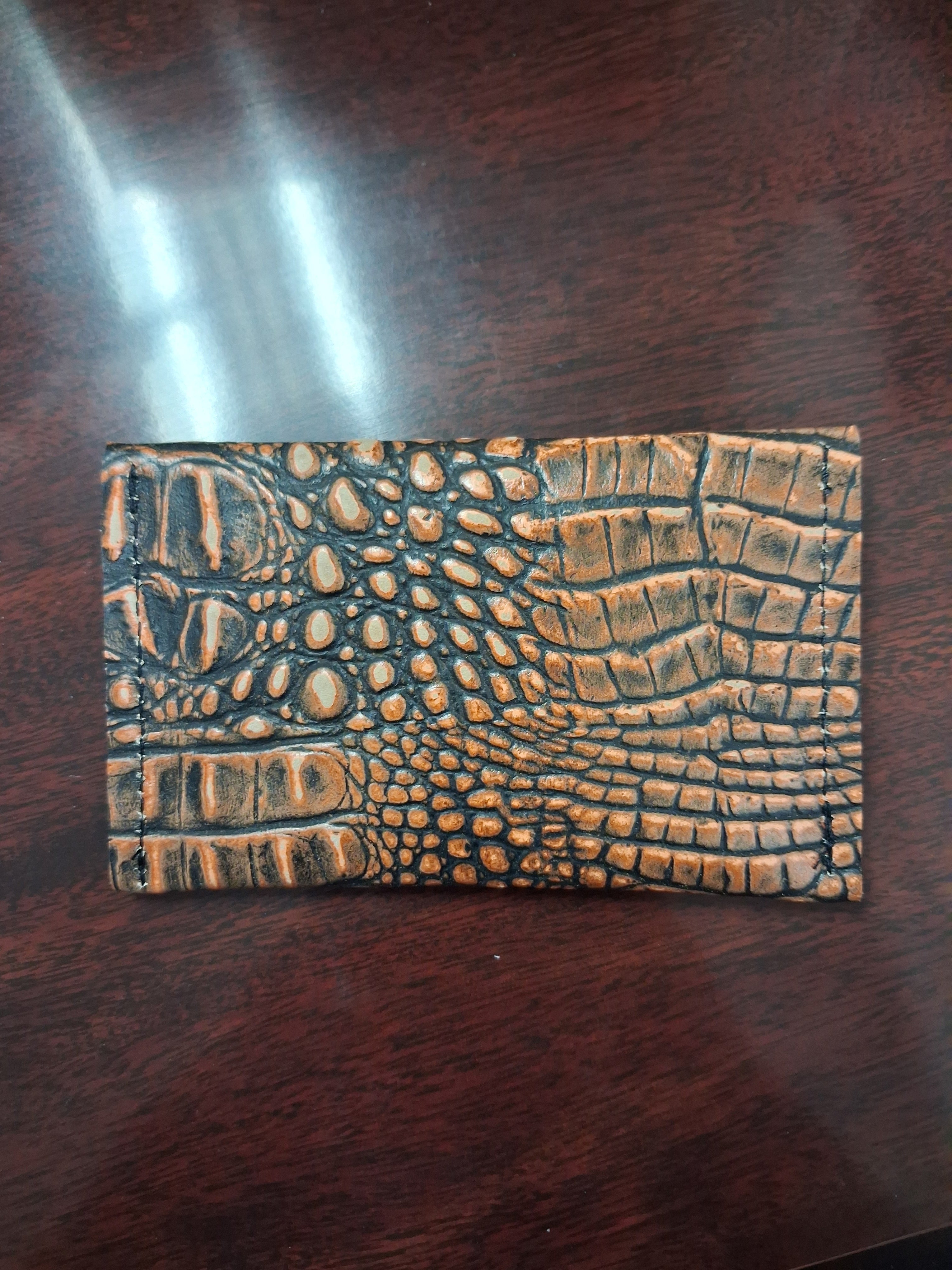 Orange & Black Extra Large Coin Purse