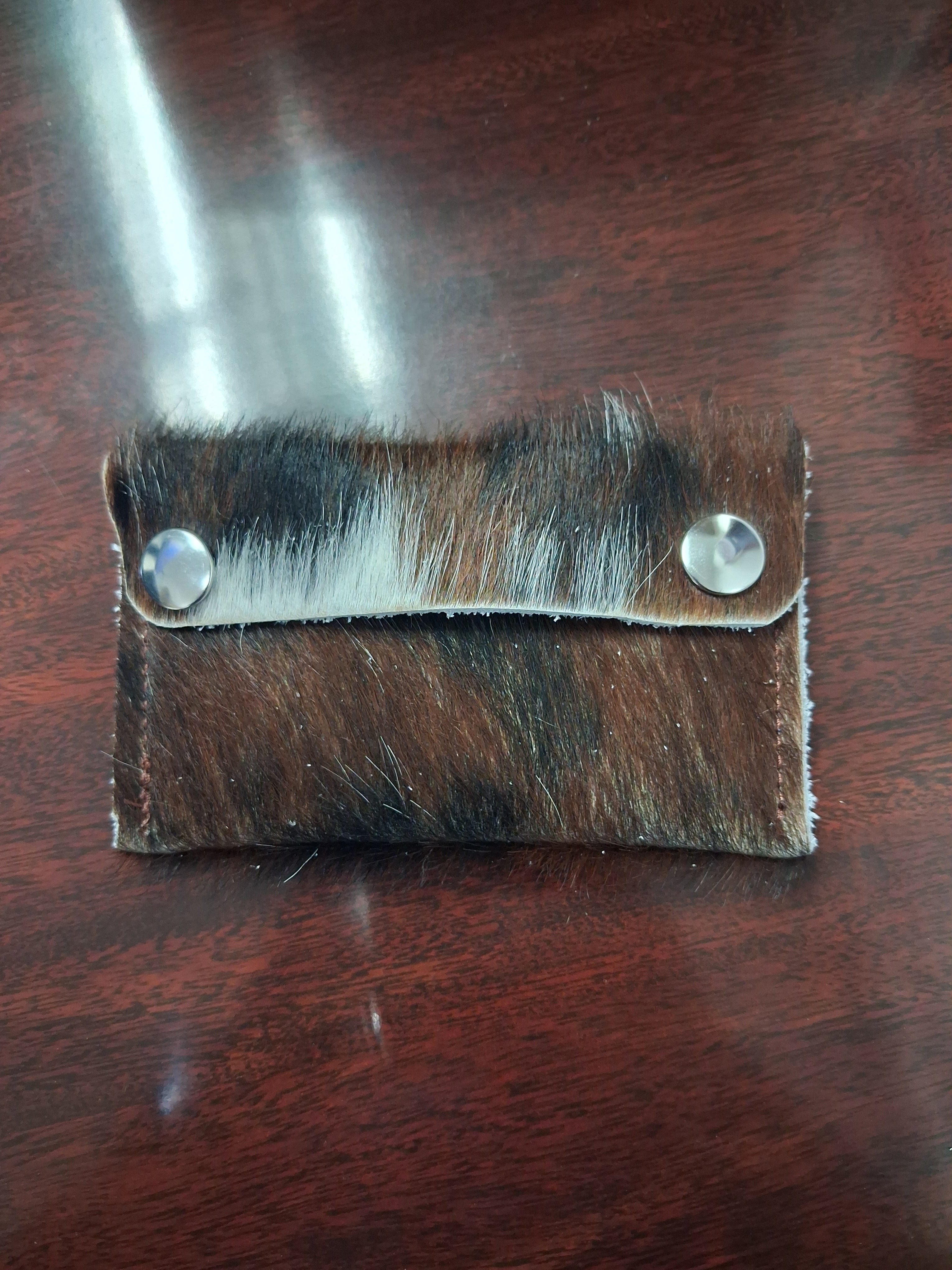 Extra Large Coin Purse - Brindle Print