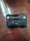 Black Acid-washed extra large coin purse