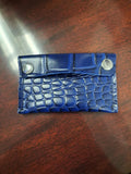 Blue extra large coin purse