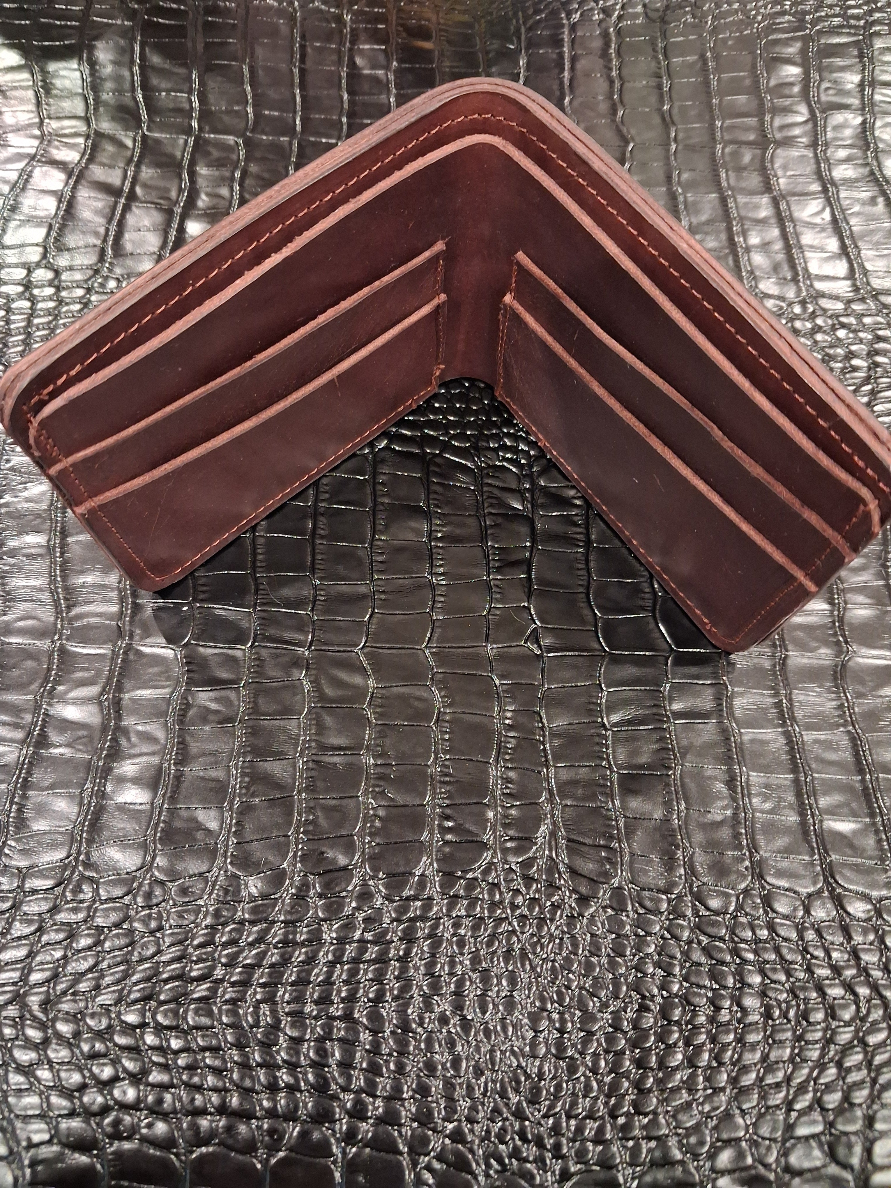 Chocolate Brown Men's Bi-fold Wallet
