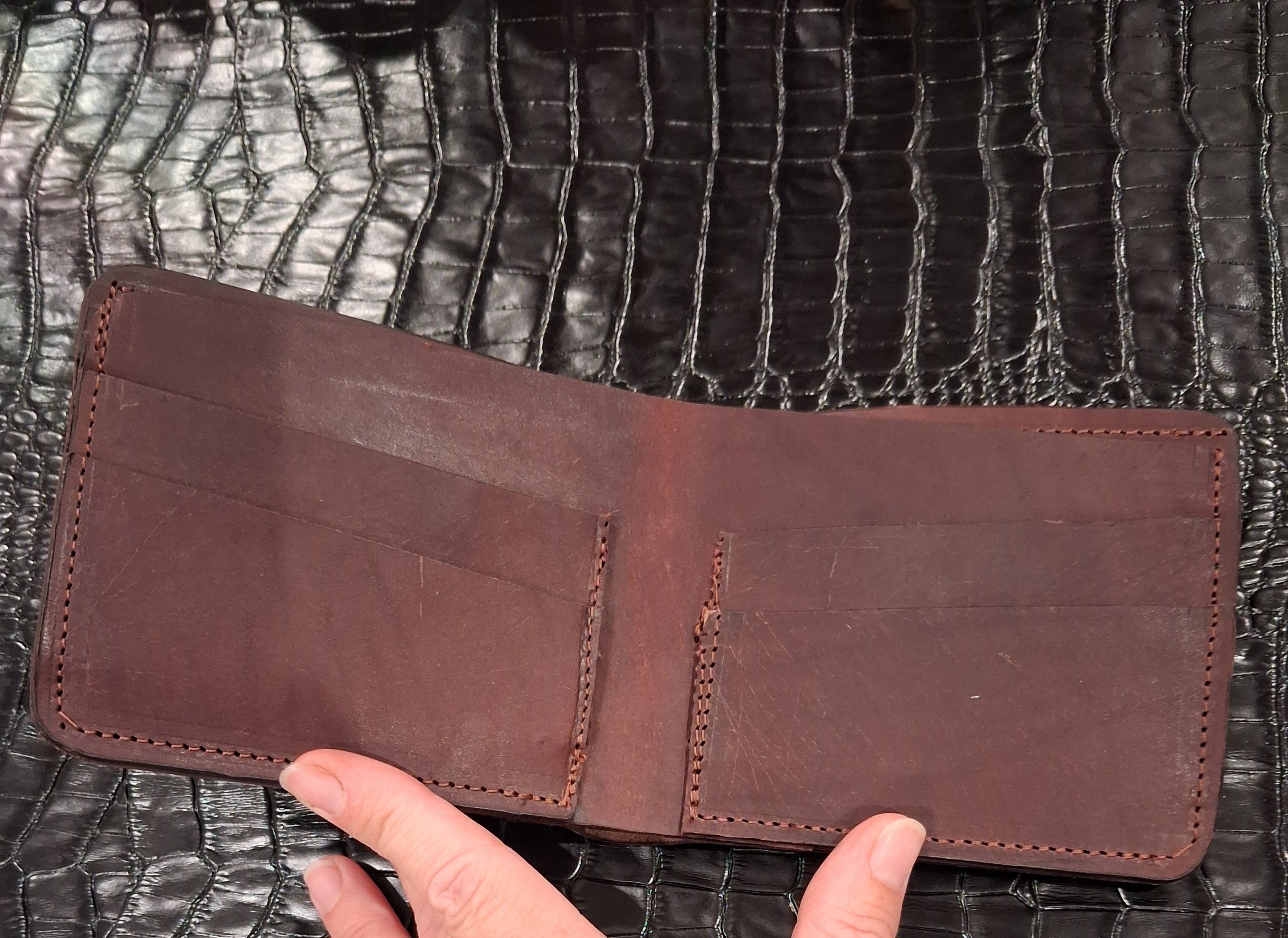 Chocolate Brown Men's Bi-fold Wallet