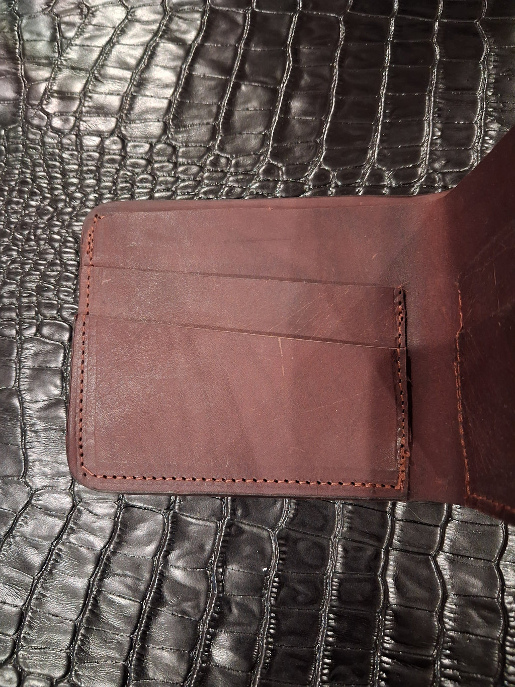 Chocolate Brown Men's Bi-fold Wallet