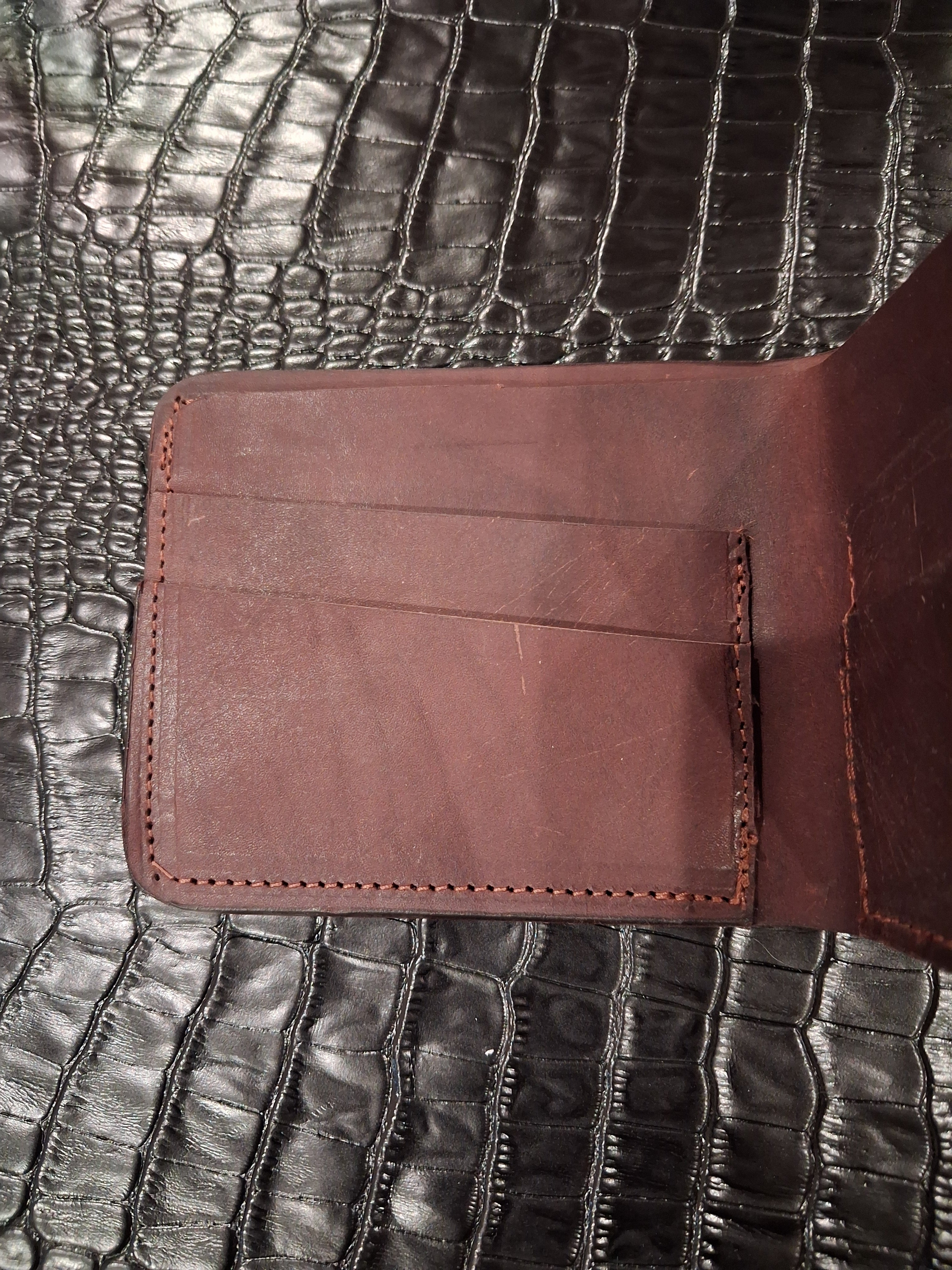 Chocolate Brown Men's Bi-fold Wallet