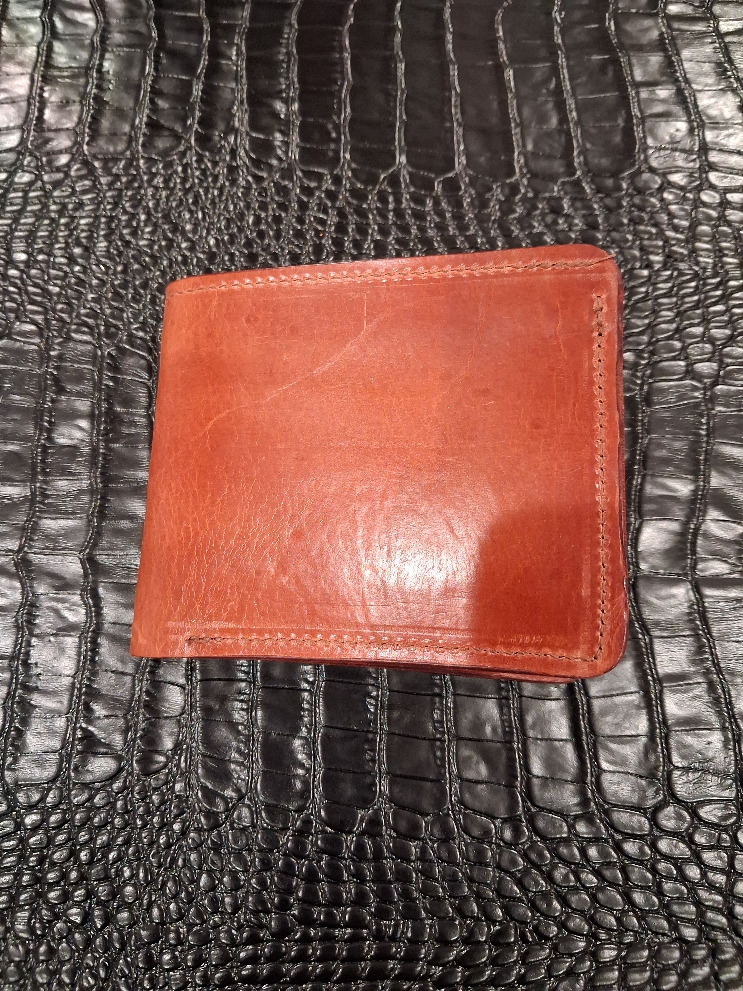 Light Brown Men's Bi-fold Wallet