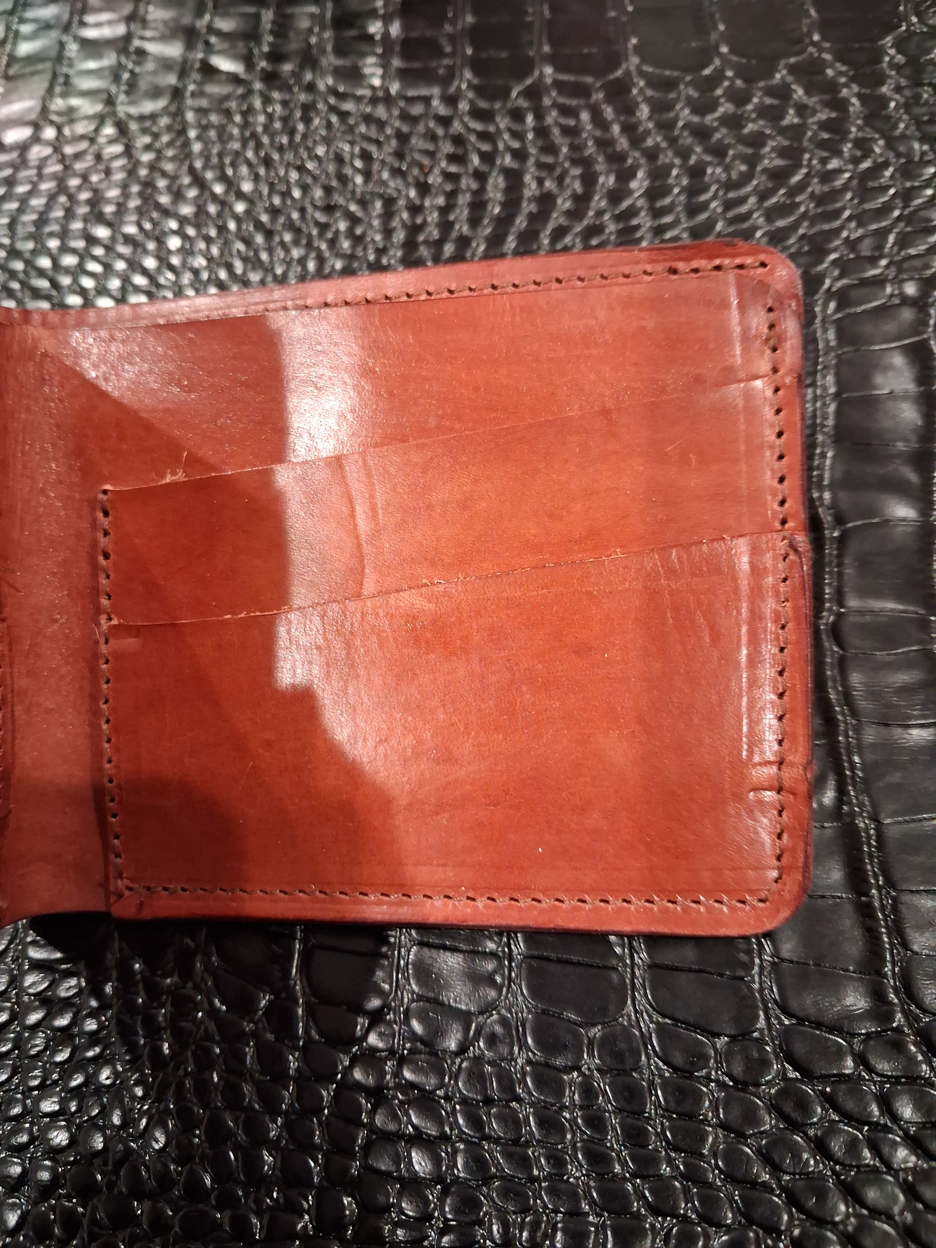Light Brown Men's Bi-fold Wallet