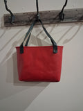 Red with black bag