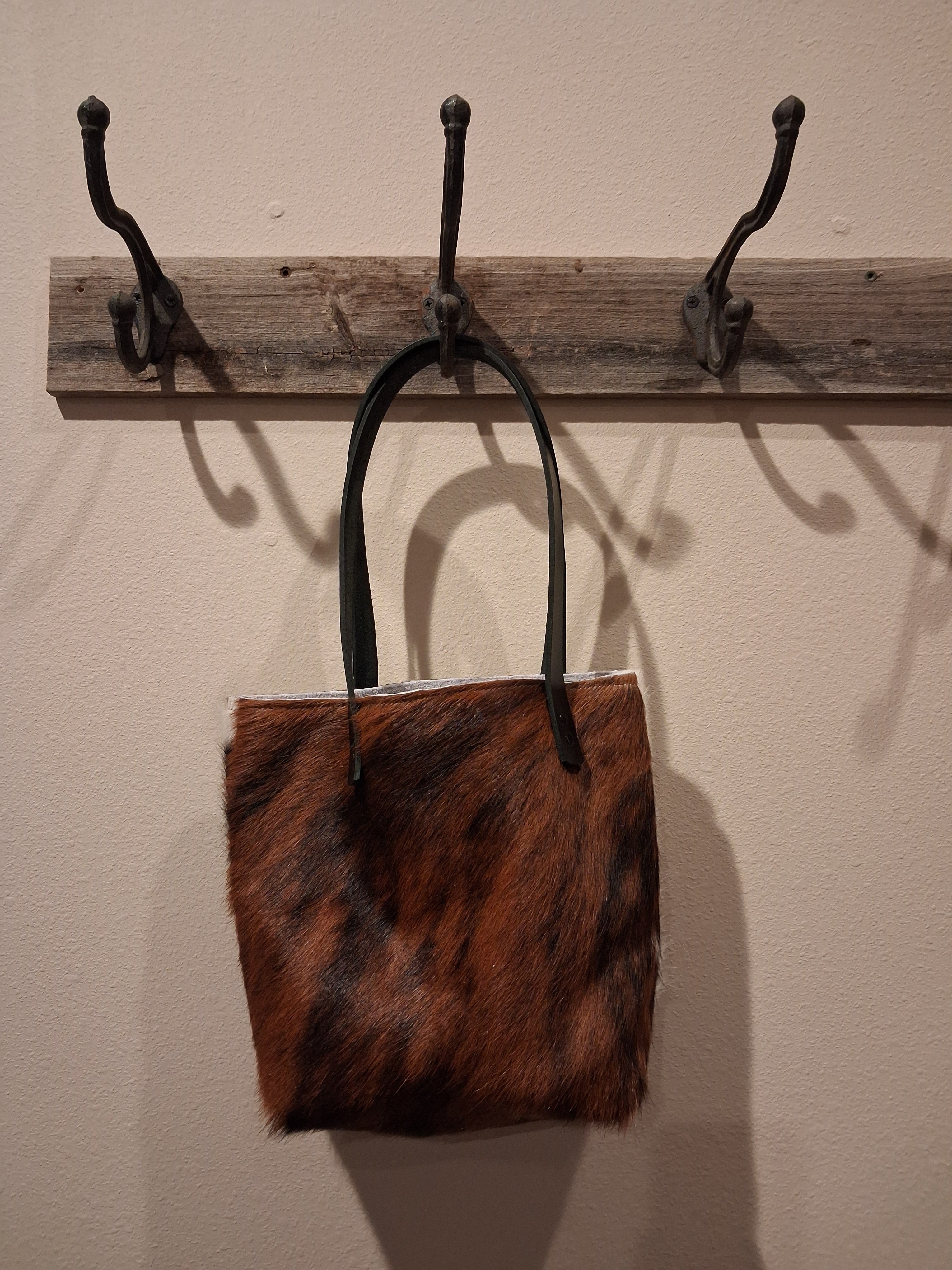 Brindle with White Purse