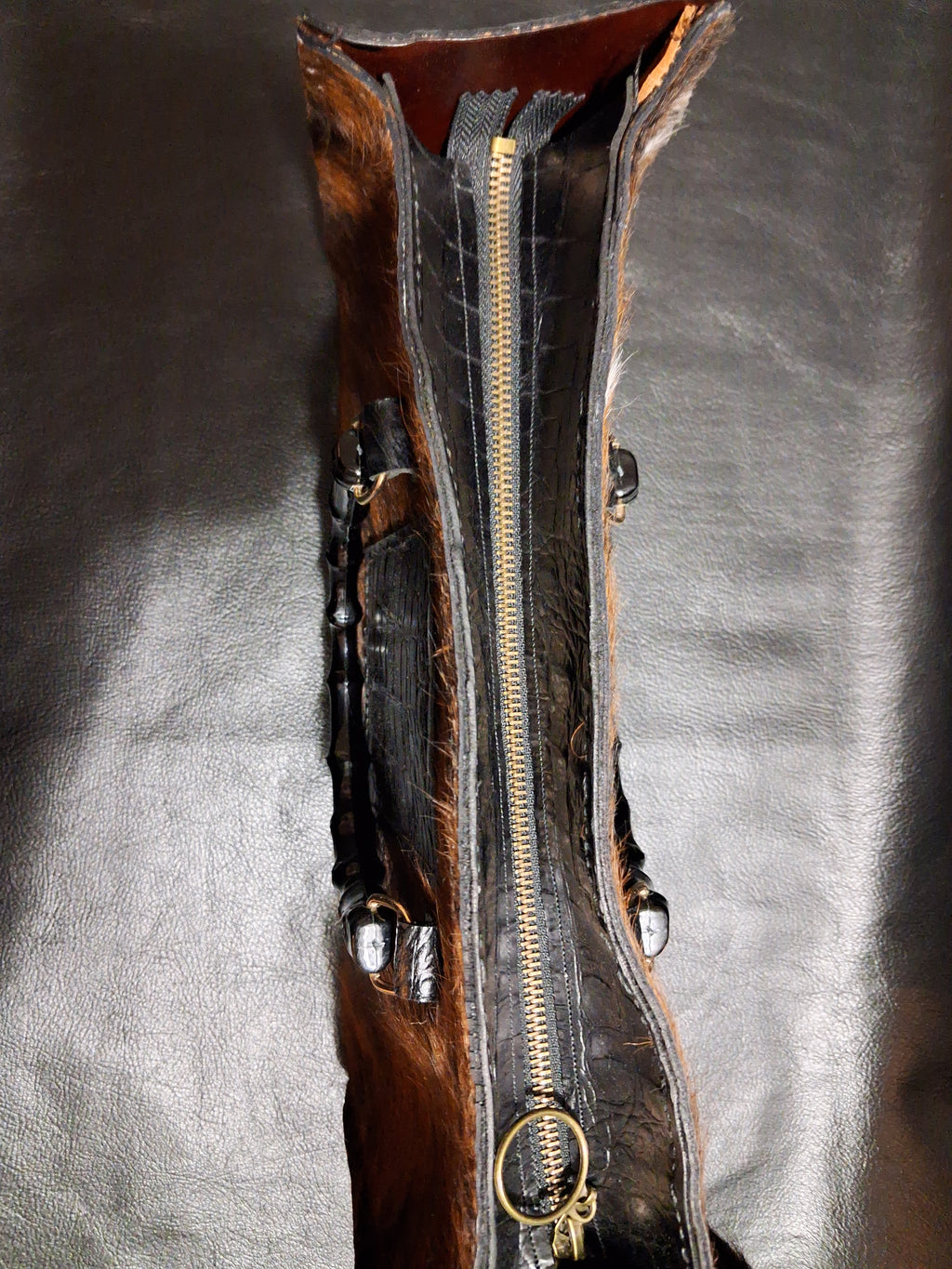 Brindle Colored Purse w/Pocket